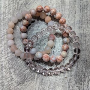 Elegant Multi-Color Beaded Bracelet Set